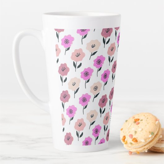 Lebendiges Blumenmuster Milchtasse (Beispiel)