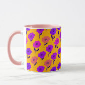 Lebendiges Blumenmuster Tasse (Links)