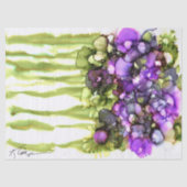 lebendiges Blumenpapier Seidenpapier (Vorderseite)