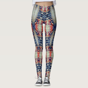 Lebendiges Blütenmuster von Ratti_Creative_Arts Leggings