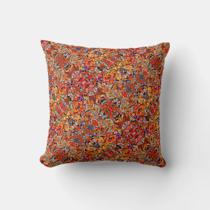 Lebendiges bohemianisches Muster Kissen