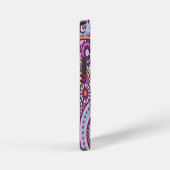 Lebendiges Boho-Paisley-Blumenmuster | Farbige Kun iPhone Hülle (Rechte Seite)