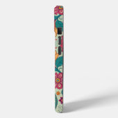Lebendiges Boho-Paisley-Muster in hellgrünem Blume Case-Mate iPhone Hülle (Rückseite / Links)