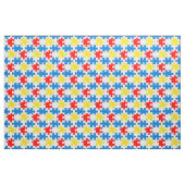 Lebendiges buntes Puzzle-Teil-Muster Stoff (Fat Quarter (45,7 x 55,9 cm))