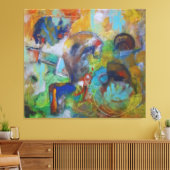 Lebendiges Chaos Leinwanddruck (Insitu (Wohnzimmer))