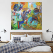 Lebendiges Chaos Leinwanddruck (Insitu (Schlafzimmer))