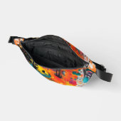 Lebendiges Chaos-Spritz-Graffiti Bauchtasche (Offen)