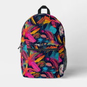 Lebendiges Chaos-Spritz-Graffiti Bedruckter Rucksack (Vorderseite)