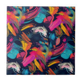 Lebendiges Chaos-Spritz-Graffiti Fliese (Vorderseite)