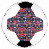 Lebendiges Chaos-Spritz-Graffiti Fußball (Vorderseite)