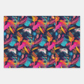 Lebendiges Chaos-Spritz-Graffiti Geschenkpapier Set (Vorderseite 2)