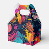 Lebendiges Chaos-Spritz-Graffiti Geschenkschachtel (Rückseite)