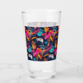 Lebendiges Chaos-Spritz-Graffiti Glas (Rückseite)