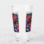 Lebendiges Chaos-Spritz-Graffiti Glas (Links)