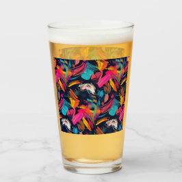 Lebendiges Chaos-Spritz-Graffiti Glas