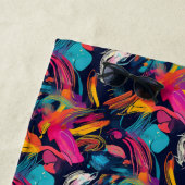Lebendiges Chaos-Spritz-Graffiti Strandtuch (Beispiel)