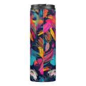 Lebendiges Chaos-Spritz-Graffiti Thermosbecher (Rückseite)