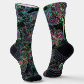 Lebendiges Coleus-Blattmuster. Socken (Gewinkelt)