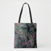 Lebendiges Coleus-Blattmuster. Tasche (Vorderseite)