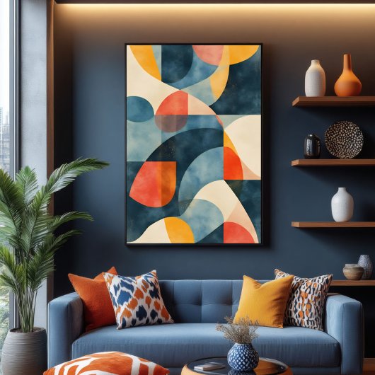 Lebendiges dimensionales Prisma Leinwanddruck