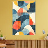 Lebendiges dimensionales Prisma Leinwanddruck (Insitu (Wohnzimmer))