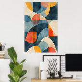 Lebendiges dimensionales Prisma Poster (Heimbüro)