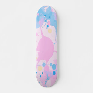 Lebendiges Farb-Spritzer-Tropfen-Pop-Art-Design Skateboard