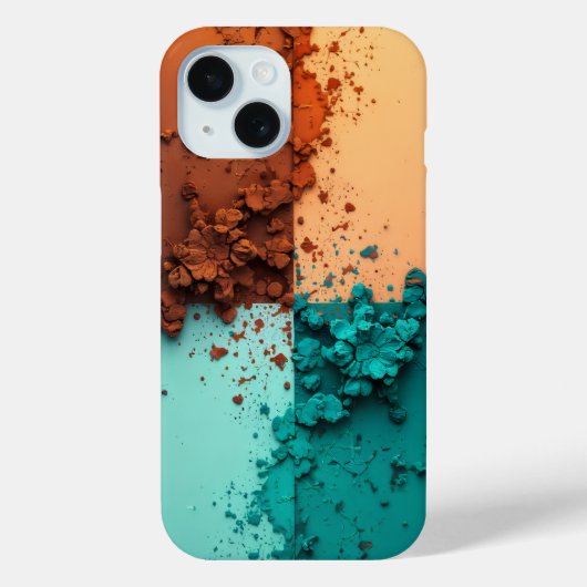 Lebendiges Farbblock-iPhone-Case Case-Mate iPhone Hülle (Rückseite)