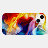 Lebendiges farbenfrohes Muster Case-Mate iPhone Hülle (Rückseite (Horizontal))