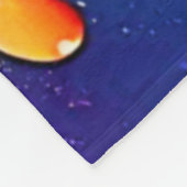 Lebendiges Farbexplosions-Design Fleecedecke (Ecke)