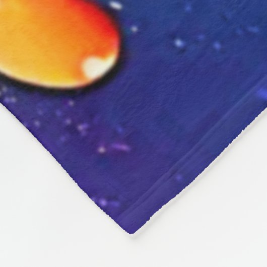 Lebendiges Farbexplosions-Design Fleecedecke (Ecke)
