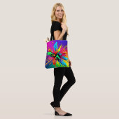 Lebendiges Farbexplosionsdesign Tasche (Am Model)