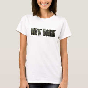 Lebendiges Farbige NEW YORK Statement T-Shirt