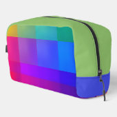 Lebendiges Farbraster Waschbeutel (Rechte Ecke)