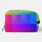 Lebendiges Farbraster Waschbeutel (Rückseite)