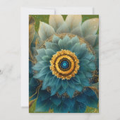 Lebendiges Feld | Florales Mandala Einladung (Rückseite)