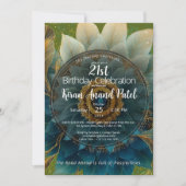 Lebendiges Feld | Florales Mandala Einladung (Vorderseite)