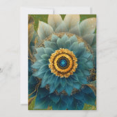 Lebendiges Feld | Florales Mandala Einladung (Rückseite)