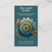 Lebendiges Feld | Mandala Visitenkarte (Vorderseite)