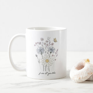 Lebendiges Feld mit Wildblumen Kaffeetasse