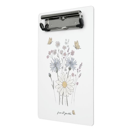 Lebendiges Feld mit Wildblumen  Mini Klemmbrett (Gewinkelt2)