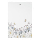 Lebendiges Feld mit Wildblumen  Mini Klemmbrett (Rückseite)