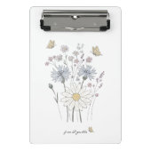 Lebendiges Feld mit Wildblumen  Mini Klemmbrett (Vorderseite)