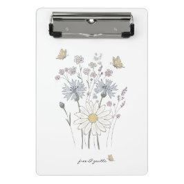 Lebendiges Feld mit Wildblumen  Mini Klemmbrett