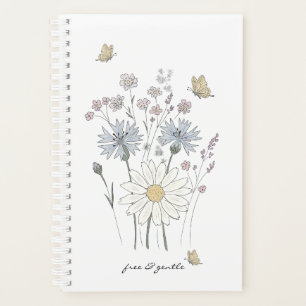 Lebendiges Feld mit Wildblumen Planer