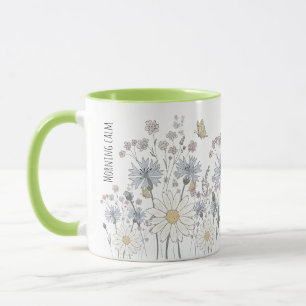 Lebendiges Feld mit Wildblumen Tasse