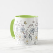Lebendiges Feld mit Wildblumen  Tasse (Vorderseite Links)