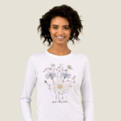 Lebendiges Feld mit Wildblumen Tri-Blend Shirt