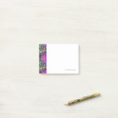 Lebendiges Fleckenmuster Post-it Klebezettel (Auf Schreibtisch)