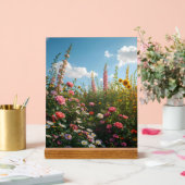 Lebendiges florales Acryl-Schild Acrylschild (Hochzeit)